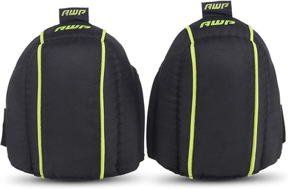 AWP Pro Flooring Knee Pads | Professional Grade Work Knee Pads with High-Density Foam Padding for All-Day Comfort | One Size