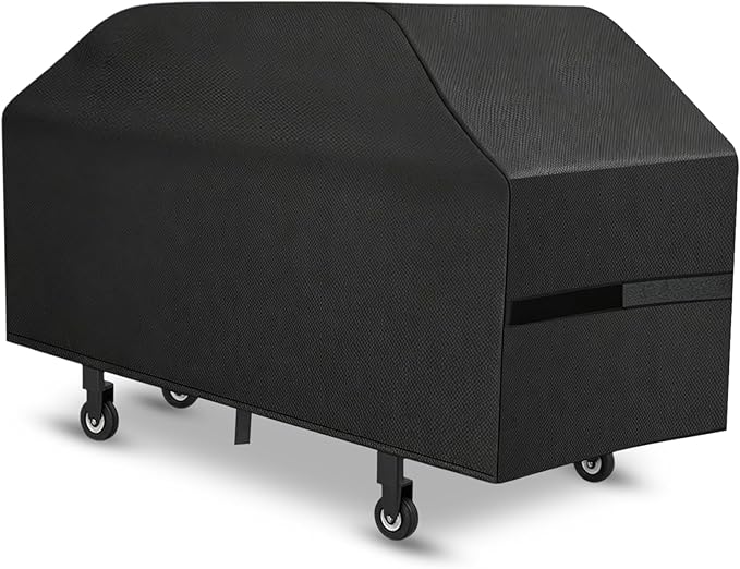Griddle Cover, 36 Inch BBQ Gas Flat Top Grill Cover for Blackstone Grill, Waterproof, Anti-Uv, Rip-Proof, Fade Resistant Material, Outdoor Griddle Cover with Hook-and-Loop Straps, Black