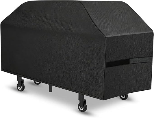 Griddle Cover, 36 Inch BBQ Gas Flat Top Grill Cover for Blackstone Grill, Waterproof, Anti-Uv, Rip-Proof, Fade Resistant Material, Outdoor Griddle Cover with Hook-and-Loop Straps, Black