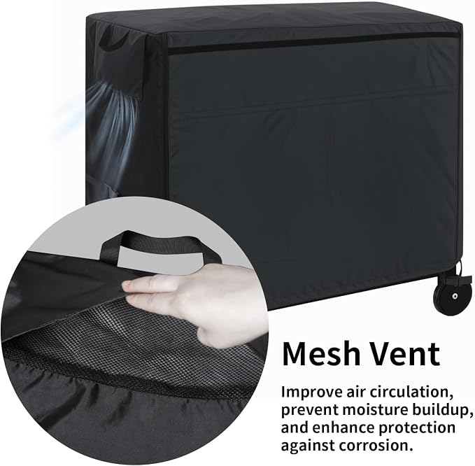 Outdoor Prep Table Cover, 36 Inch Heavy Duty Waterproof Cover for Patio, Grill Cart, BBQ Food Prep Table, Compatible with Keter Unity Small Portable Table & Storage Cabinet(36"L*24"W*32"H)