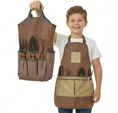 Gardening Apron - Gardening Tool Bag With Apron,Tool Bags & Aprons Tote Storage Bag with Pockets Tool Apron Practical Gardening Gifts for Men
