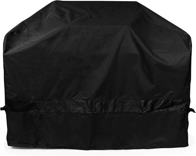 Covermates Grill Cover - Weather Resistant Outdoor Cover, Heavy Duty BBQ Covers for Large Outdoor Kitchen, Elite 300D Polyester, 53 Inch, Black