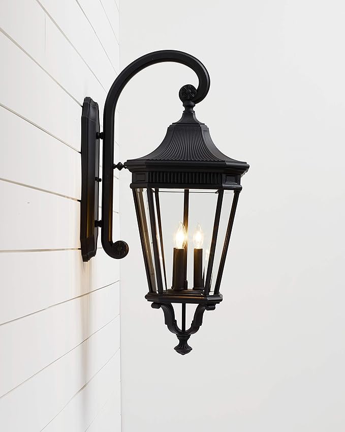 Feiss Lighting-Cotswold Lane-Outdoor Wall Lantern Traditional Aluminum Approved for Wet Locations in Traditional Style-1
