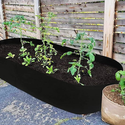 Fabric Raised Garden Bed, Raised Planters for Outdoor Plants, Rectangle Garden Grow Bag for Herb Flower and Vegetables, 2 ft X 8 ft