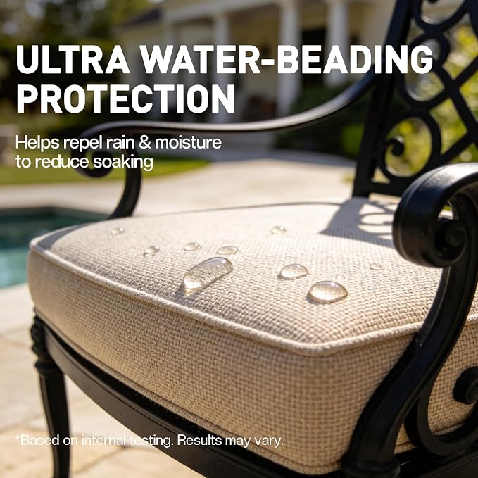 Outdoor Fabric Protector Spray: Waterproof & UV Protection for Patio Furniture, Upholstery, Cushions, Umbrellas – Long Lasting Water Shield, 12.8oz
