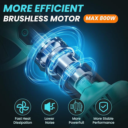 Electric Pruning Shears Cordless Pruner Shears Brushless 2.6 Inch Opening Size Compatible with Makita Batteries with 2 * 2Ah Battery Pruning Shears Garden Tool for Tree Trimming. Branch Cutter