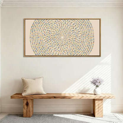Anyzal Large Jesus Wall Art Framed,Jesus Feeds the 5000 Wall Art,Modern Christian Art Prints,Religious Easter Artwork,Abstract Bible Painting Christian Faith for Home Living Room Bedroom 20"x40"