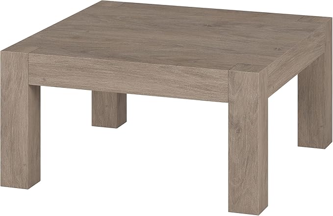 Henn&Hart Langston Coffee Table, 34" Wide,Grey