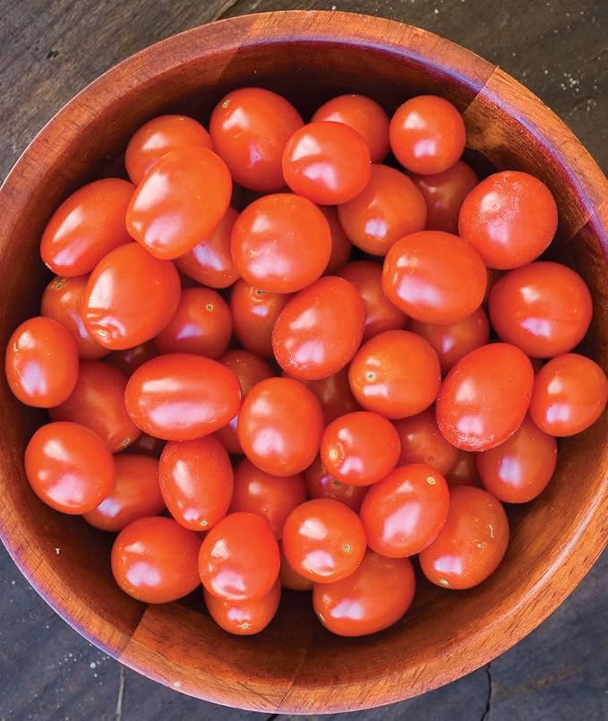 Burpee Napa Grape Tomato Seeds – Sweet Grape Tomato Variety for Home Garden Growing, 30 Non-GMO Seeds