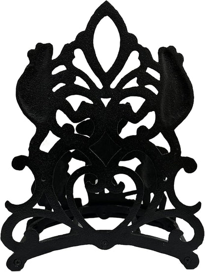 Garden Hose Holder Cast Iron Heavy Duty Water Hose Hanger, Outside Wall Mount, Solid Metal Decorative Rack/Organizer/Stand, Easy to Install, Hold Up to 50/75/100 ft (Hose holder - 3 Frogs)