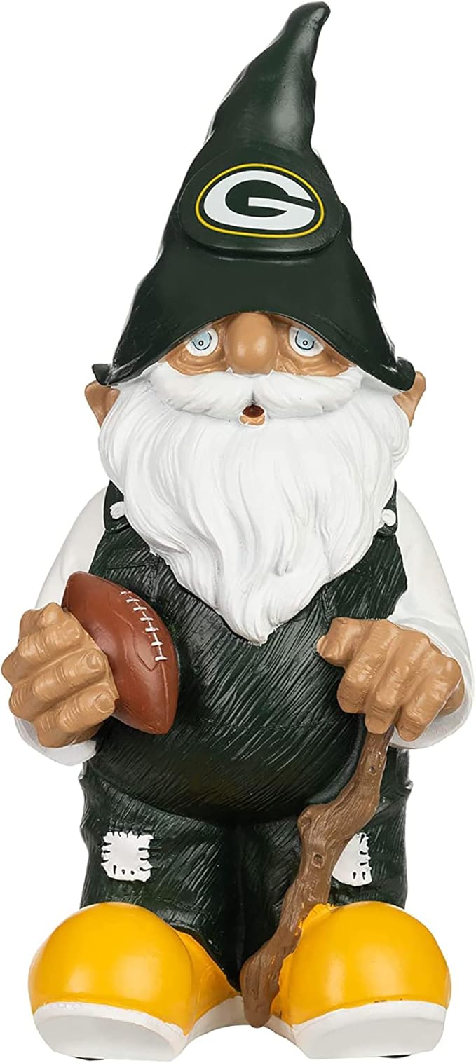 NFL Resin 11.5" Team Logo Outdoor Garden Statue Gnome