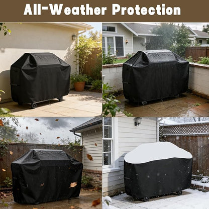 66 inch Grill Cover Fits for Kenmore 6-Burner Propane Gas Grills PG-A40611S0L PG-40611S0L, Heavy Duty Waterproof BBQ Cover for PG-40603-L, Weatherproof & UV Resistant Outdoor Grill Protector
