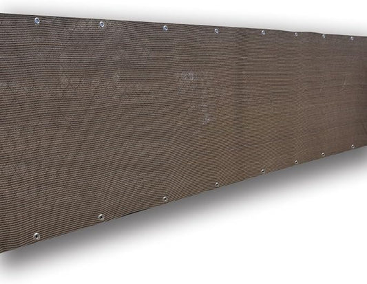 Alion Home© Elegant Privacy Screen Fence Mesh Windscreen for Backyard Deck Patio Balcony Pool Porch Railing - Brown/Mocha (4' x 12')