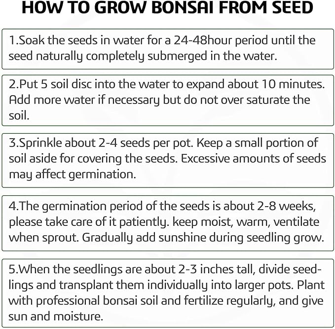 Meekear 5 Bonsai Tree Kit Complete Plant Growing Tools, Grow in Pot Indoor Bonsai Tree Starter Kit, Great Home Gardening Potted Plants DIY Gift for Adults