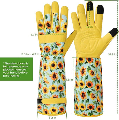 Gardening Gloves for Women Long Sleeve Garden Gloves Ladies Light Protective Gloves for Yard & Outdoor Work