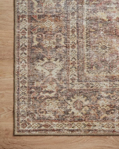 Loloi Amber Lewis Georgie Collection GER-06 Bordeaux/Antique 2'-6" x 12'-0", .19" Pile Height, Runner Rug