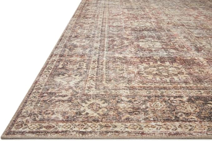 Loloi Amber Lewis Georgie Collection GER-06 Bordeaux/Antique 2'-6" x 12'-0", .19" Pile Height, Runner Rug