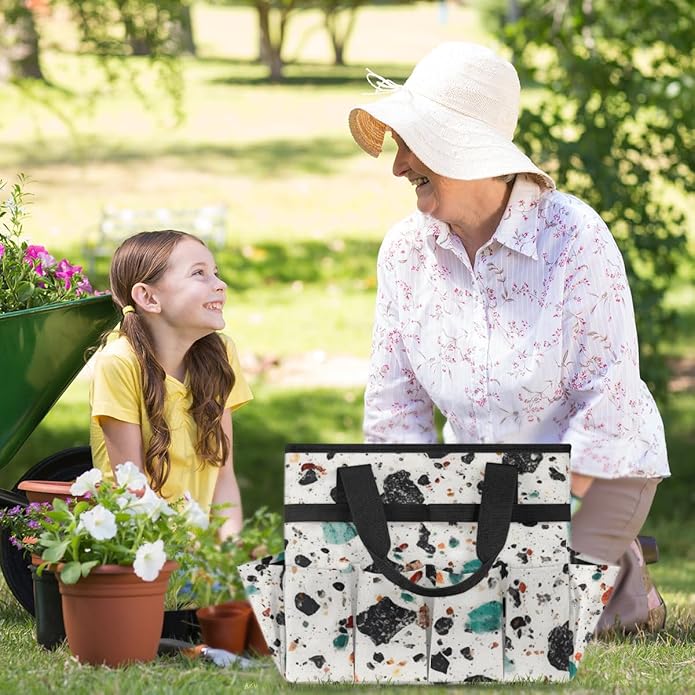 Garden Tool Bag Garden Tool Storage Bag with Pockets Handle Portable Garden Tote Bags for Women Men