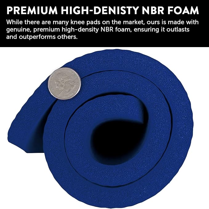 SukhaMat Yoga Knee Pad Cushion for Knees, Elbows, Wrists, Extra-Thick, 15mm Thick, 24x10 Inches, Designed for Durable Comfort During Exercise