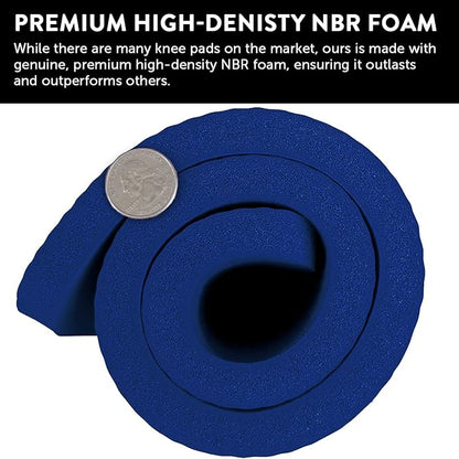 SukhaMat Yoga Knee Pad Cushion for Knees, Elbows, Wrists, Extra-Thick, 15mm Thick, 24x10 Inches, Designed for Durable Comfort During Exercise