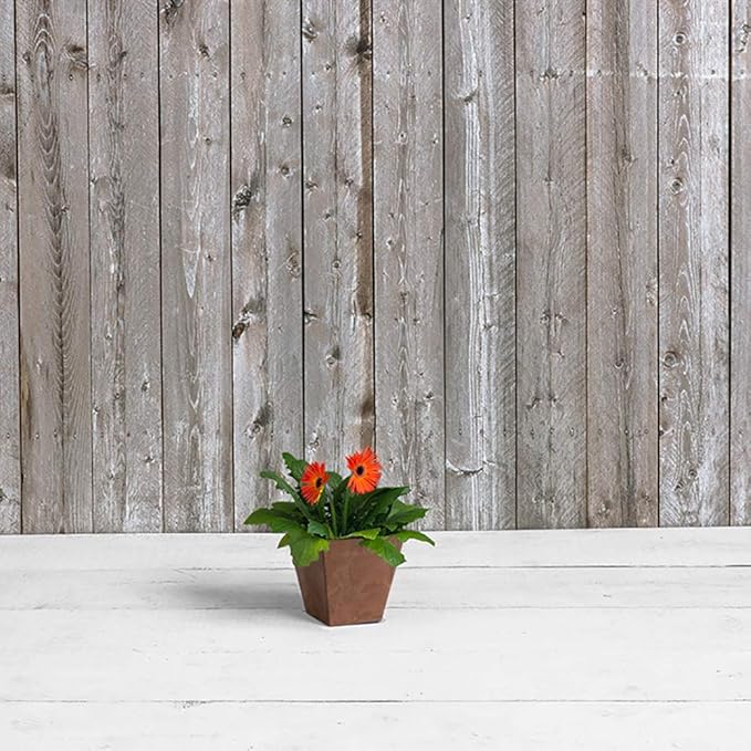 Novelty Artstone 35069 Ella Square Planter, Rust 6"