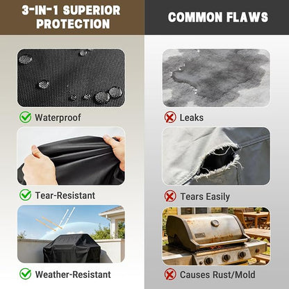 56 inch Grill Cover for Kenmore 4-Burner Propane Grill Cabinet Style BBQ PG-A40409S0LB PG-40406S0L & 5-Burner Gas Grill Series PG-50506S0L PG-40522S0LH, Heavy Duty Waterproof BBQ Cover
