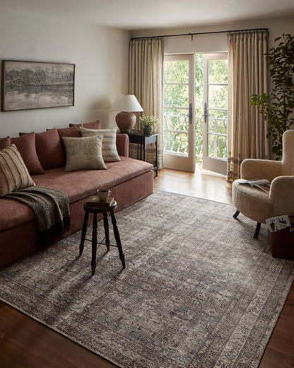 Loloi Amber Lewis Georgie Collection GER-10 Moss/Bark 3'-0" x 10'-0", .19" Pile Height, Runner Rug