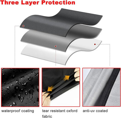 Grill Cover, Small 32-Inch Waterproof UV Resistant Heavy Duty BBQ Grill Cover for Outdoor Grill, Fit for Nexgrill Brinkmann Weber Char-Broil and More
