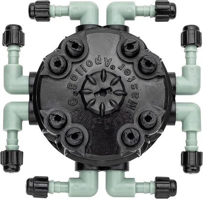 3-Pack Orbit 8-Port Manifold with Adjustable Flow for Irrigation