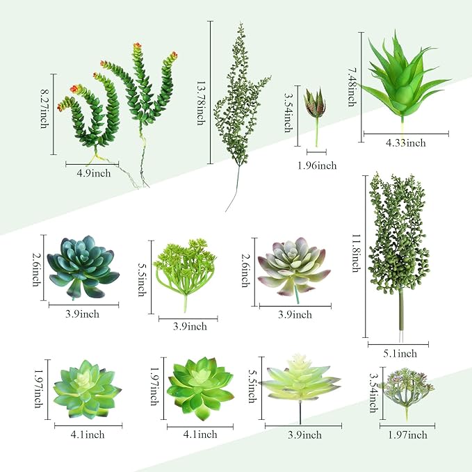 Rtteri 15 PCS Wall Hanging Planter Set with Artificial Succulents, 3 Ceramic Geometric Wall Planters in 3 Sizes, Modern Indoor Decor for Living Room Bathroom Office
