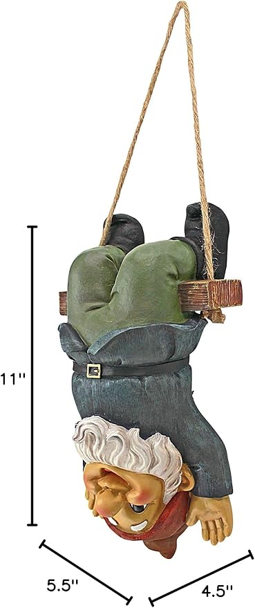 Design Toscano Alfie the Acrobat: Swinging Gnome Statue