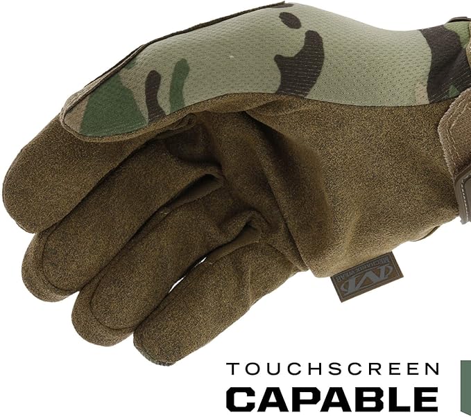 Mechanix Wear Original Tactical Glove - High Performance Anti-Slip Grip Safety Gloves - Impact Resistant & Touchscreen Capable - Large - MultiCam Camouflage