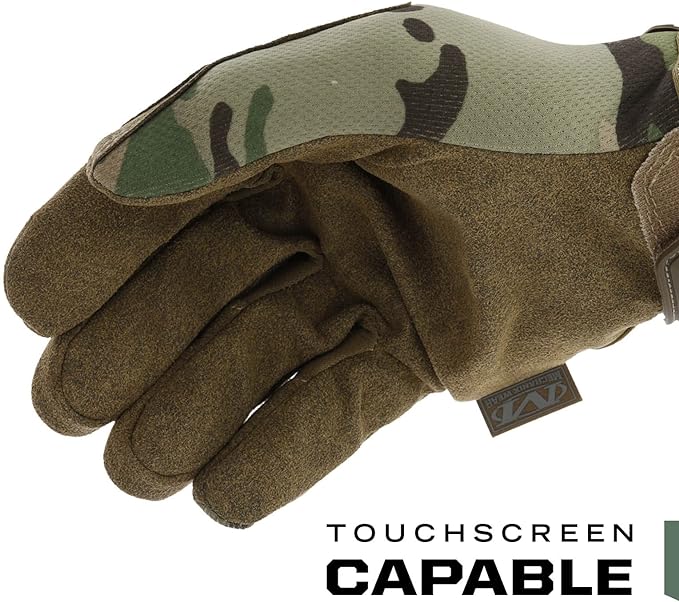 Mechanix Wear: The Original MultiCam Tactical Work Gloves with Secure Fit, Flexible Grip for Multi-purpose Use, Durable Touchscreen Safety Gloves for Men (Medium, MultiCam)
