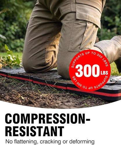 1.1" Foldable Kneeling Pad, Large Supportive Mechanic Mat with Handle & Storage Strap, Extra Thick Comfortable Foam Knee Pad for Gardening, Garage, Workshop Repairing, 47.2"x15.7"