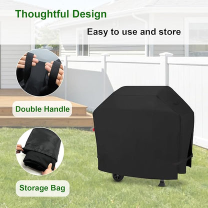 Outdoor Grill Cover for Royal Gourmet GA5401T 5-Burner Propane Gas Grill, 52 Inch Waterproof 600D Grill Cover for GA4402S 4-Burner BBQ Gas Grill, Heavy Duty Gas Grill Covers-52 x 26 x 43 Inches.