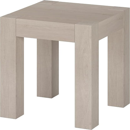 Henn&Hart Langston 22" Wide Square Side Table in Alder White