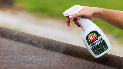 303 (30606) Products Fabric Guard - For Outdoor Fabrics - Restores Water Repellency To Factory New Levels - Repels Moisture - Prevents Stains - Safe For All Fabrics, 32 fl. oz., White
