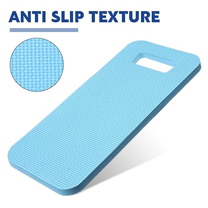 Riakrum 10 Pcs Garden Kneeling Pad Garden Knee Pads Thick Foam Knee Mat Waterproof Knee Cushions for Kneeling Multi Functional Kneeler for Praying, Gardening, Baby Bath, Yoga, 15.4 x 6.7 Inch (Blue)