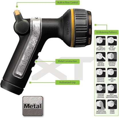 Melnor 65179AMZ Heavyweight Metal Thumb Control Nozzle w/Quick Connect Set