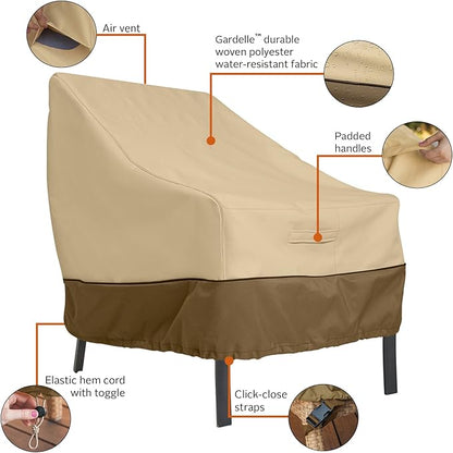 Classic Accessories Veranda Water-Resistant 30 Inch Patio Lounge Chair Cover, Patio Furniture Covers