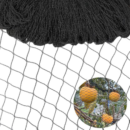 50x50ft Bird Netting, 1 inch Mesh, Heavy Duty Garden Netting for Fruit Trees, Blueberry Bushes, Vegetables, Extra Strong Woven Mesh Against Birds, Deer, Squirrels, Poultry and Other Animals