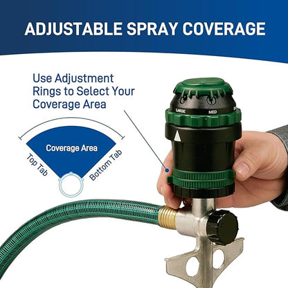 2-Pack H2O-Six® Gear-Drive Sprinkler on Metal T Spike