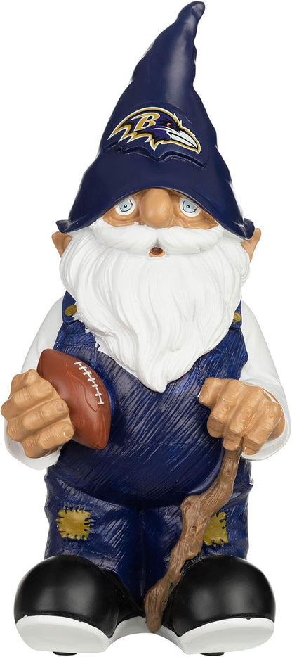 NFL Resin 11.5" Team Logo Outdoor Garden Statue Gnome