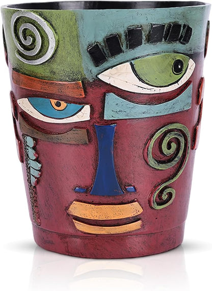 Colorful Face Planters Pots Head with Drainage Resin Large Decorative Plant Pots, Unique Planters for Indoor Plants and Outdoor Patio Flower Pot Funny Garden Succulents Pot