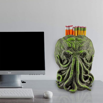 Toy Vault Cthulhu Planter Pot (11-Inch); Large Monster Resin Planter Inspired by H.P. Lovecraft