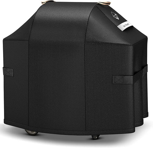 Ultimate Durable 55 Inch Grill Cover for Outdoor Grill,Heavy Duty Waterproof Rip-Proof BBQ Cover,Fade Resistant Gas Grill Cover with Straps,3-4 Burner Barbecue Cover for Weber Char-Broil Nexgrill,etc
