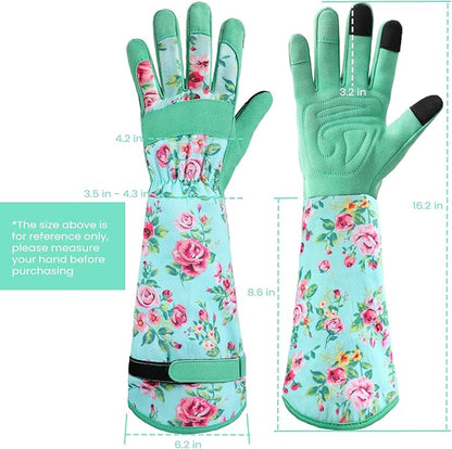 Gardening Gloves for Women Long Sleeve Garden Gloves Ladies Light Protective Gloves for Yard & Outdoor Work