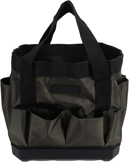Zunate Heavy Duty Garden Tool Bag Organizer with 15 Pockets, Foldable & Standable, 600D Oxford Fabric & ABS Base for Gardening, Home Storage