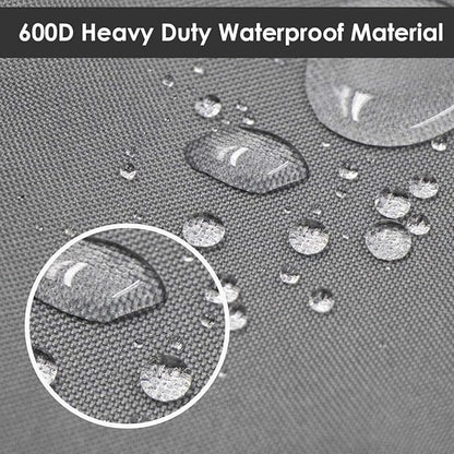 Vailge Heavy Duty Patio Sofa Cover, 100% Waterproof 3-Seater Outdoor Sofa Cover,Lawn Patio Furniture Covers with Air Vent and Handle,93" Wx 40" Dx 35" H,Grey