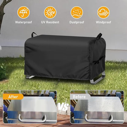 Grill Cover for ONLYFIRE 3 Burner Portable Gas Grill GS307, 25inch Outdoor BBQ Grill Cover Waterproof for Cuisinart CGG-306,Nexgrill 820-BC002-25 L x 18" W x 15" H